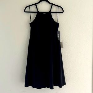 Best Of You Lulus Size Medium NWT Black Halter Midi Dress